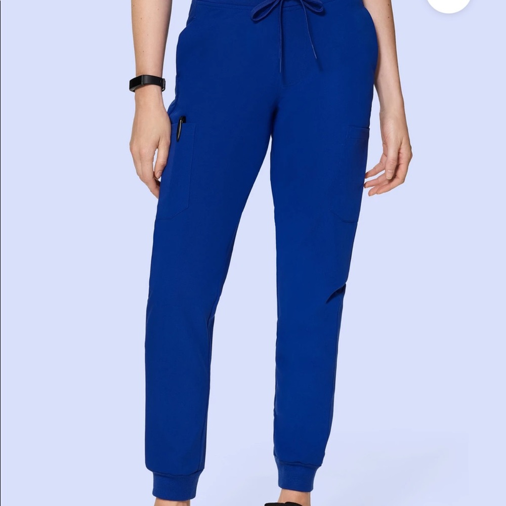 Mandala Galaxy Blue Joggers Scrub NWOT